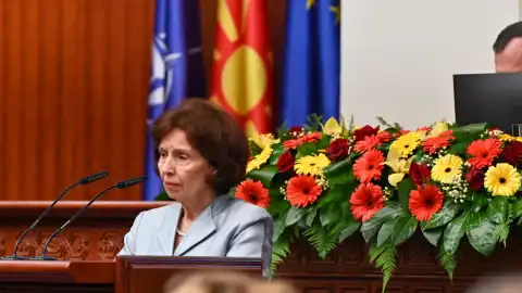 Президент Северной Македонии Гордана Силяновская-Давкова. Фото: Майя Йаневска Илиева