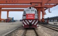 A China-Europe freight train departing from east China's Shanghai. Photo by Xinhua.