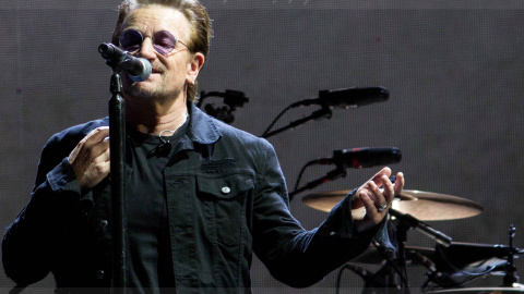 Соліст гурту U2 Боно. Фото: Depositphotos