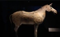 Cattle bone powder, first discovered in pottery bonding from China's ancient horse statue. Photo by Xinhua.