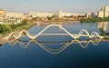 Klitschko announces completion of construction of wave-bridge between Obolonska Embankment and Obolonskyi