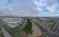 The construction site (R) of U.S. carmaker Tesla's Megapack factory in east China's Shanghai. Photo by Xinhua/Fang Zhe.