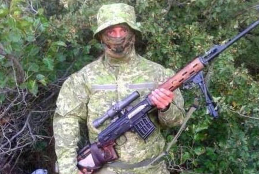 Снайпер 3-го полку спеціального призначення, який зробив перший постріл в бою за ДАП. Фото: vchasnoua.com