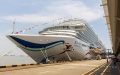 The cruise ship Adora Magic City docking at the Shanghai Wusongkou International Cruise Terminal in east China's Shanghai. Photo by Xinhua/Wang Xiang.