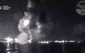 Defense Intelligence fighters destroy 2 russian Tunets boats in Crimea. Video published