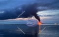 Oil depot was on fire at Kavkaz port in Krasnodar Krai