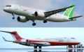 ARJ21 regional aircraft and C919 passenger aircraft. Photo by Xinhua.