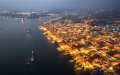 The night view of Qinzhou Port in Qinzhou, south China's Guangxi Zhuang Autonomous Region. Photo by Xinhua/Zhang Ailin.