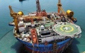 Haikui No. 1, Asia's first cylindrical floating, production, storage, and offloading (FPSO) facility, in Qingdao, east China's Shandong Province. Photo by Xinhua/Li Ziheng.