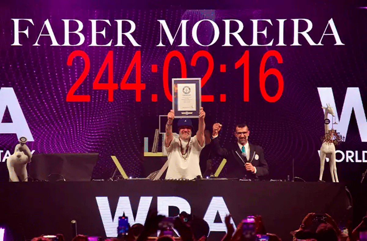 Діджей Фабер Морейра. Фото: guinnessworldrecords.com