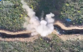 Border guards show how they use drones to eliminate occupiers and two enemy shelters