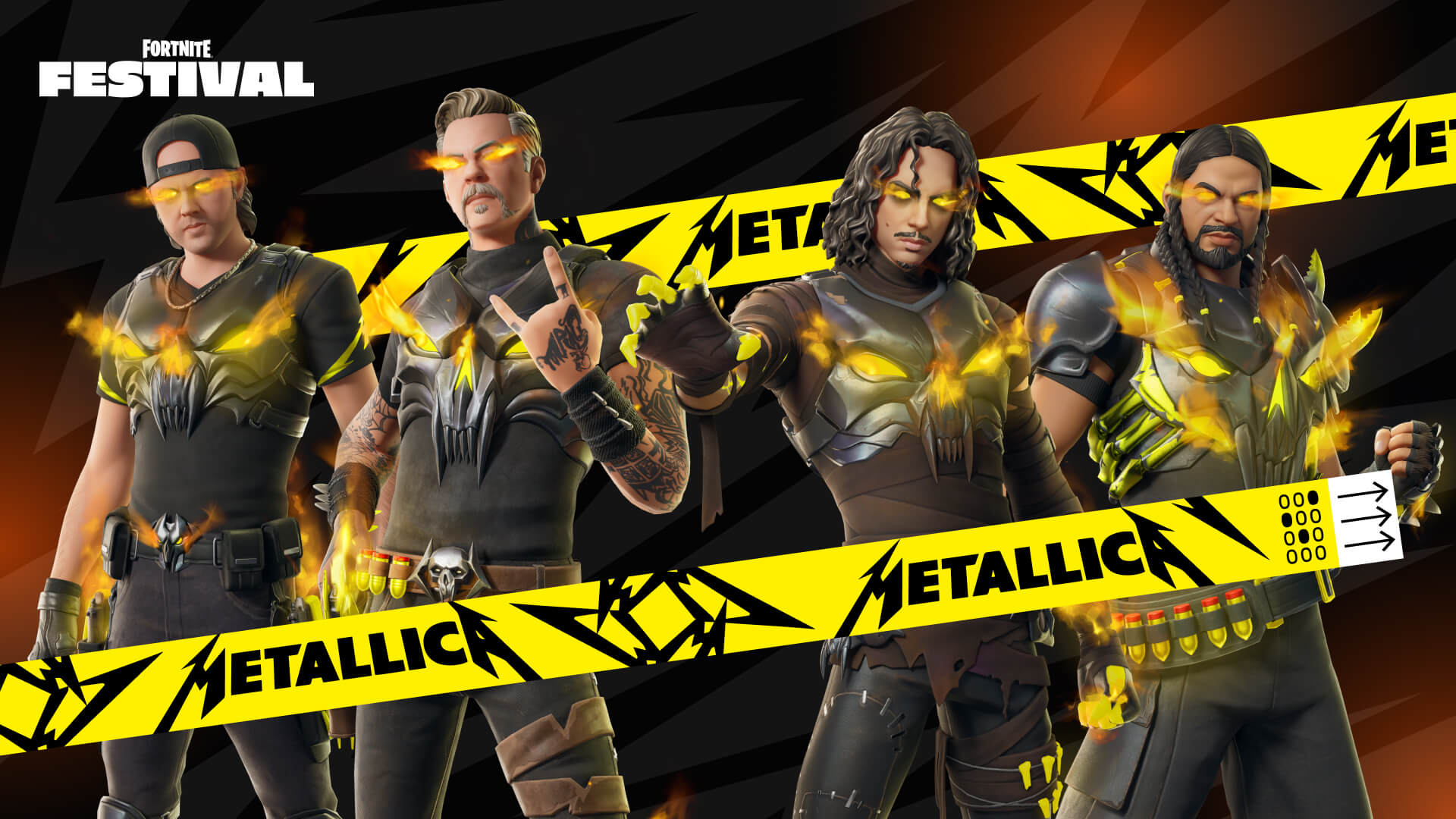 Гурт Metallica у Fortnite. Фото: Epic Games