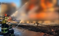 In Kyiv Region, they still cannot put out fire at industrial facility attacked by russians