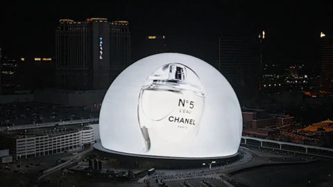 Реклама Chanel на MSG Sphere у Лас-Вегасі. Фото: Chanel