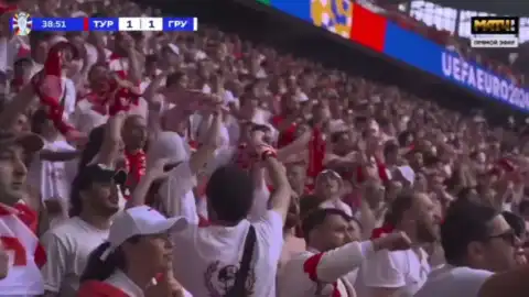 Фанаты сборной Грузии. Скриншот видео