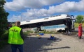 Bus carrying Ukrainians overturned in Poland, among victims are children