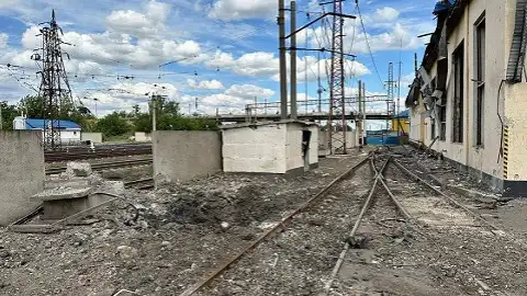 Russia attacks railway infrastructure of Donetsk Region, and infrastructure and rolling stock were damaged