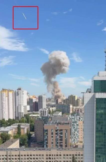The russian Kh-101 missile that hit Okhmatdyt. Photo: Telegram Andrii Yermak