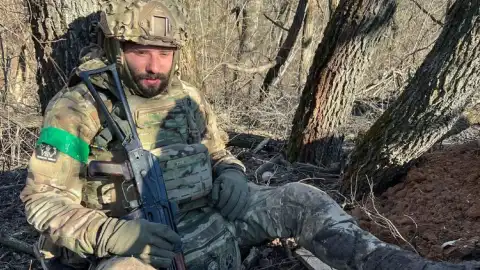 Виктор Розовый на фронте. Фото: viktor_rozovyi
