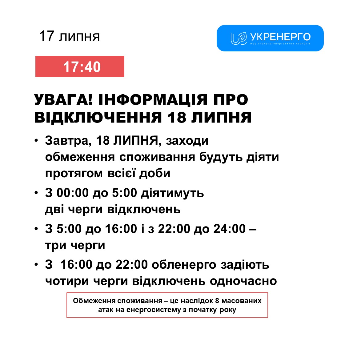 Фото: Укренерго