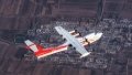 China's AG600 large amphibious aircraft in a flight test.  Photo by Aviation Industry Corporation of China/Xinhua.