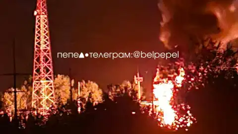 Russia reports fire at a substation in Belgorod Oblast after a drone attack