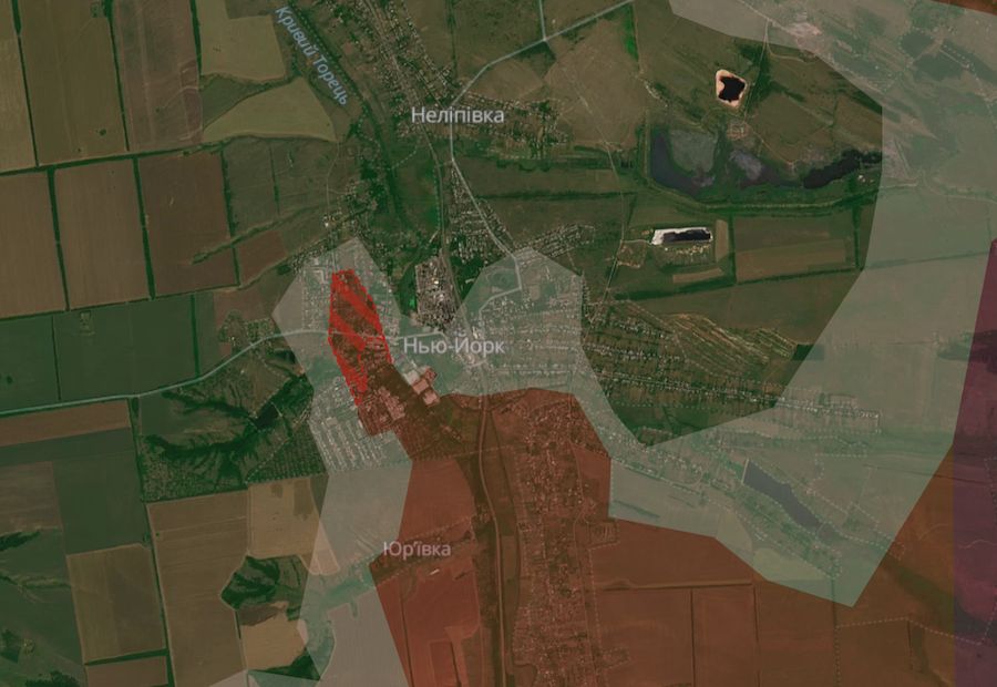 Screenshot of the DeepState interactive map