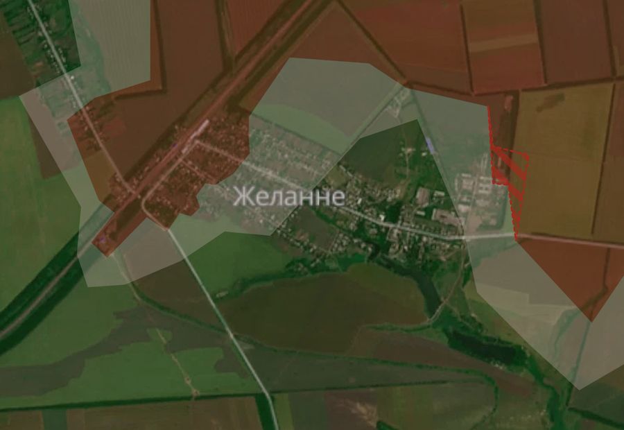 Screenshot of the DeepState interactive map