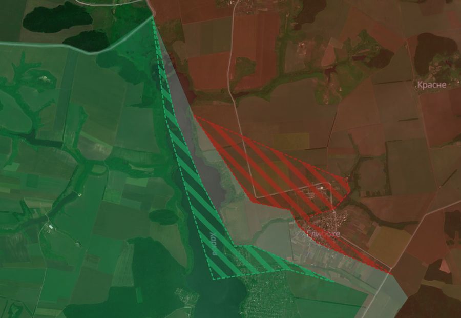 Screenshot of the DeepState interactive map