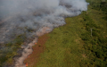 An area of the Pantanal hit by forest fire, in Corumba, municipality of Mato Grosso do Sul, Brazil. Photo by Lucio Tavora/Xinhua.
