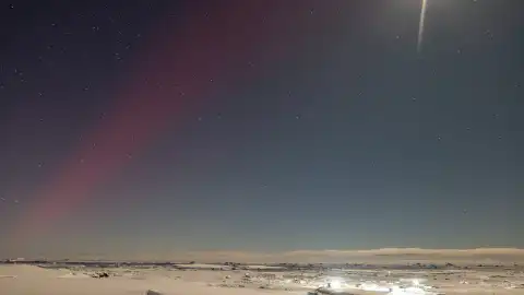 Полярне сяйво. Фото: facebook.com/AntarcticCenter