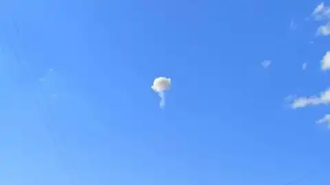 Следы работы ПВО. Иллюстративное фото: telegram/ Иван Федоров