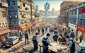Crackdown on illegal currency trading in Macao. Photo by Xinhua.