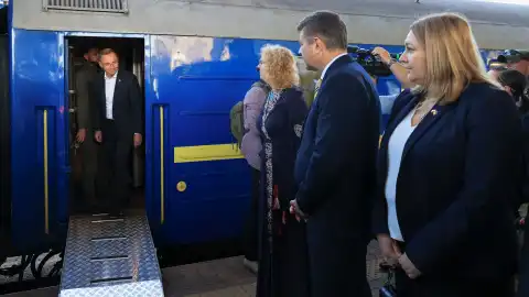 Президент Польщі Анджей Дуда прибув до Києва. Фото: Prezydent.pl.