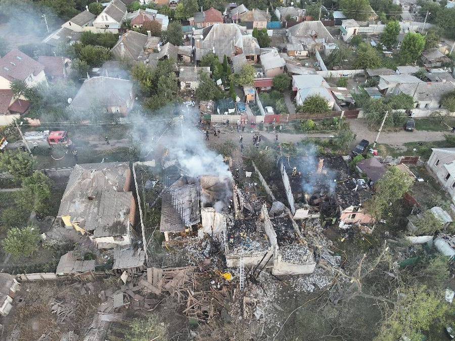 Consequences of the russian missile attack on Kharkiv. Photo: Kharkiv Regional Military Administration