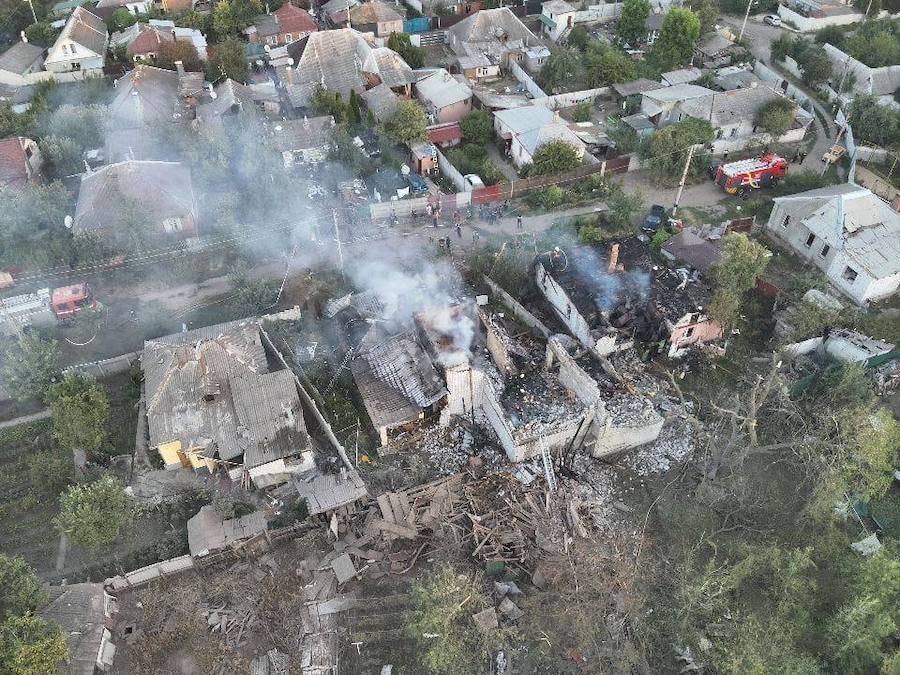 Consequences of the russian missile attack on Kharkiv. Photo: Kharkiv Regional Military Administration