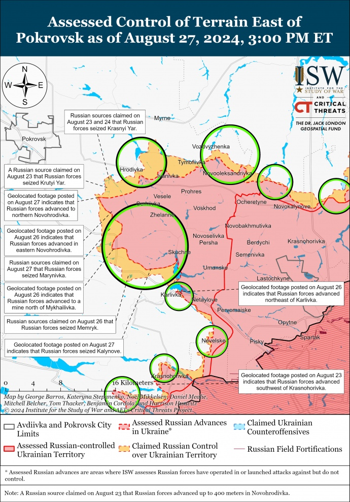 Мапа: ISW