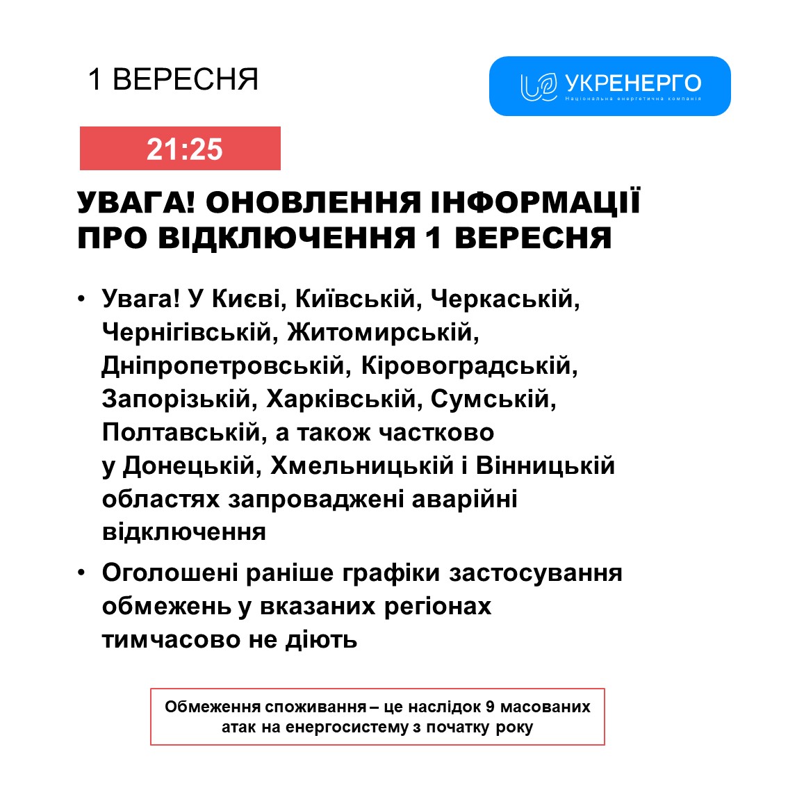 Фото: Укренерго