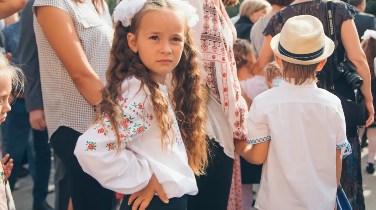 День знаний в школах Киева 1 сентября. Фото: 