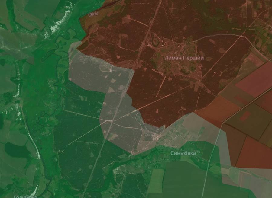 Screenshot of the DeepState interactive map