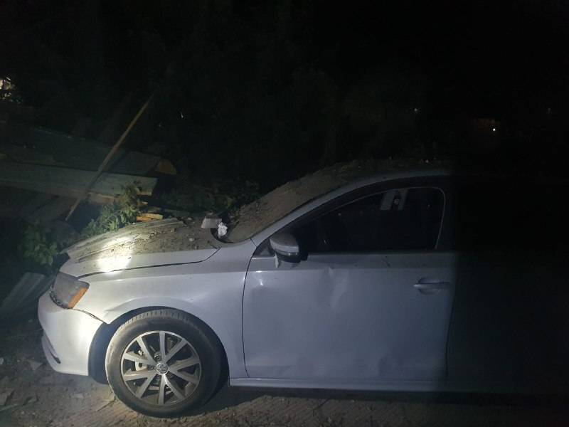 Damaged car. Photo: Sumy Regional Military Administration