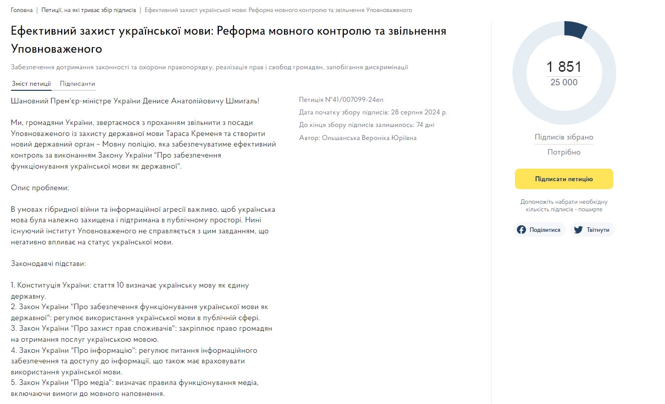Фото: petition.kmu.gov.ua