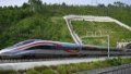 An experimental high-speed train running along the Longyan-Longchuan High-Speed Railway in south China's Guangdong Province.Photo by Xinhua/Deng Hua.