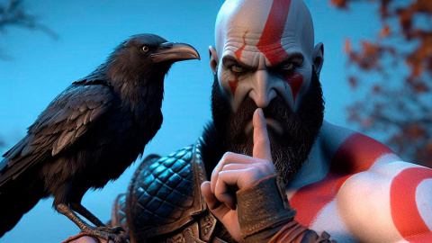 Кратос, головний герой серії God of War. Зображення згенеровано за допомогою ШІ Dall-E 3.