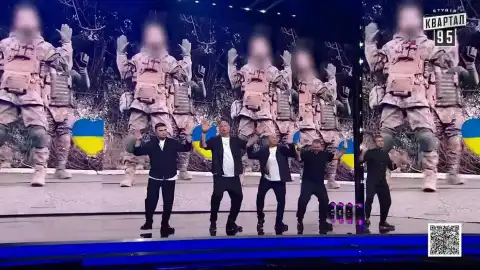 Скриншот из выступления "95 квартала"