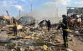 Russians attack cafe in Kharkiv Region, bodies of killed recovered from under rubble