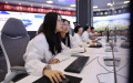 Scientists work in the control room of the High Energy Photon Source, China's first high-energy synchrotron radiation source. Photo by Xinhua.