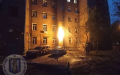 In Kyiv, debris from drone damaged gas pipe in residential building, fire broke out