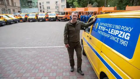 Киев получил от Лейпцига 55 разных авто для обеспечения жизнедеятельности города, – Виталий Кличко