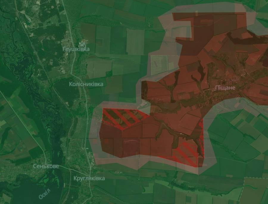 Screenshot of the DeepState interactive map
